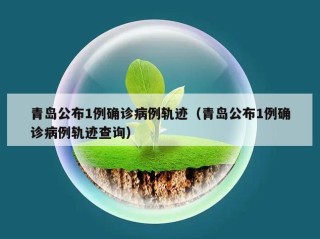 青岛公布1例确诊病例轨迹（青岛公布1例确诊病例轨迹查询）